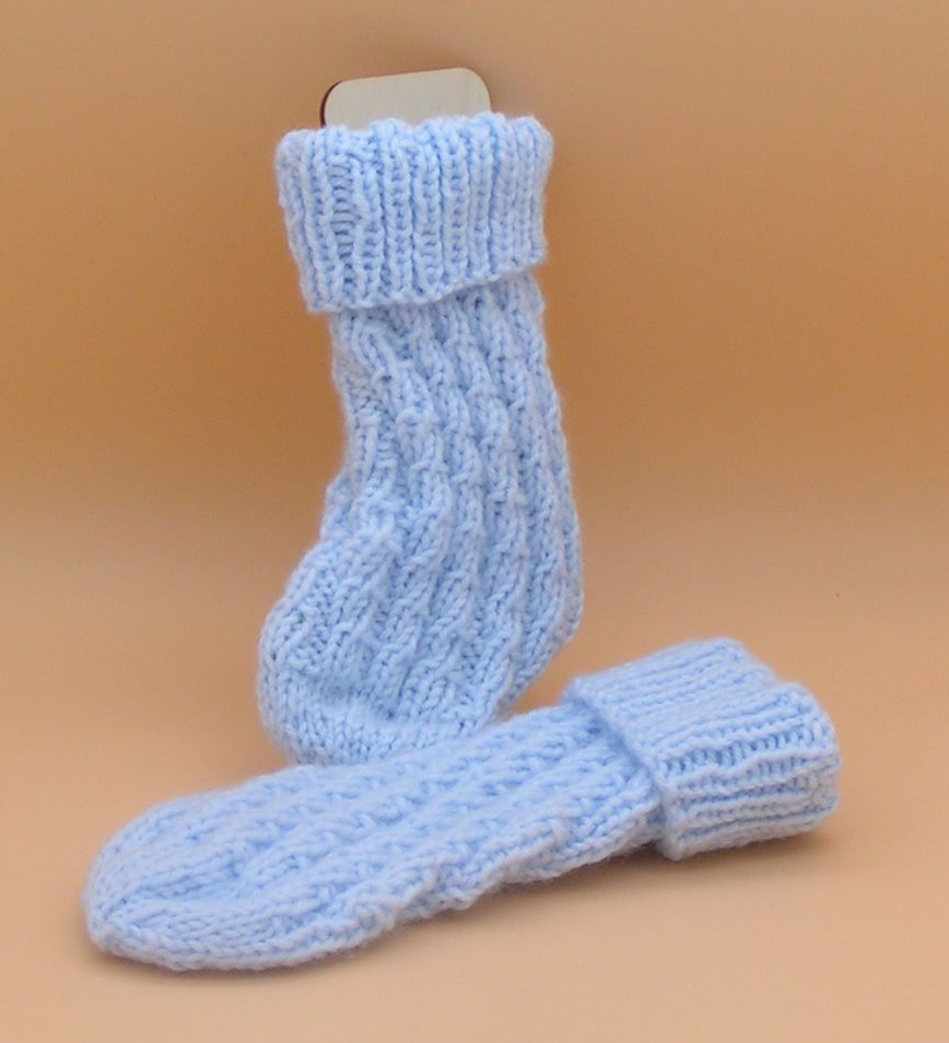 gehäkelte Sprialsöckchen für Babys/Kleinkinder