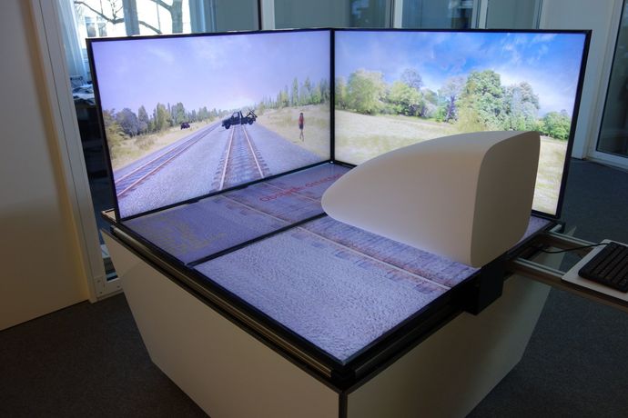 trade show, exhibit, temporary design, installation, interactive, gesture control, VR, AR, augmented reality, virtual reality