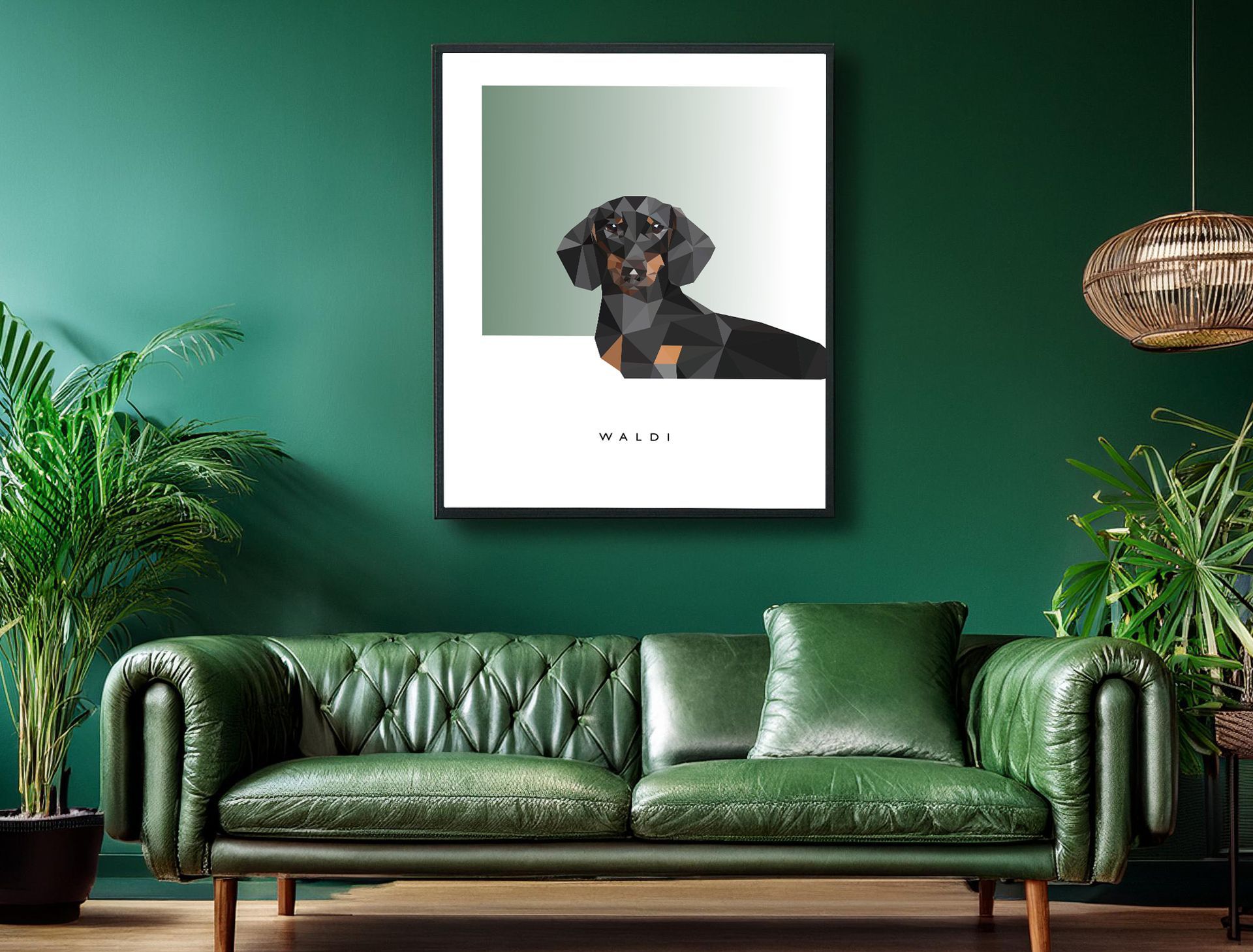 Polygonkunst Hund