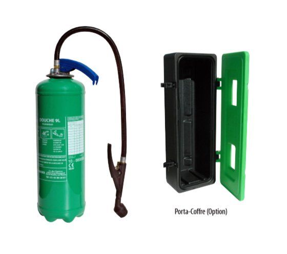 douche portable autonome type extincteur