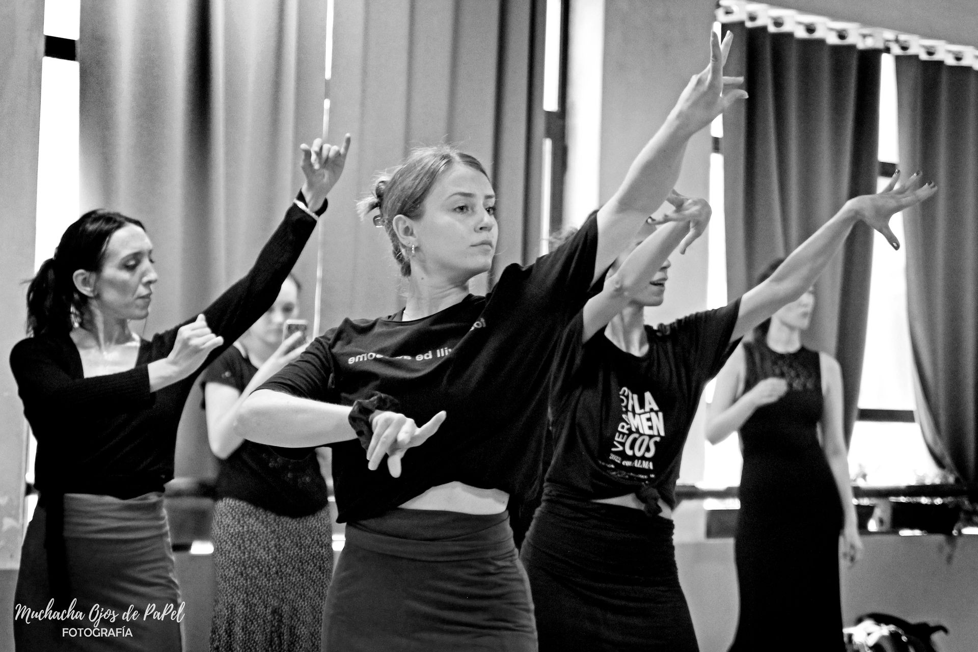 Natalia Chloé im Flamenco-Unterricht im Amor de Dios in Madrid