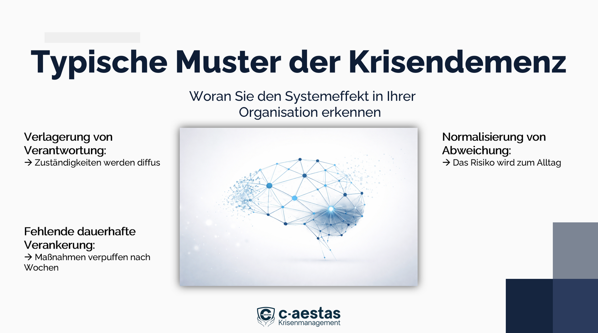 Modell der Krisendemenz anhand auflösender Verbindungen