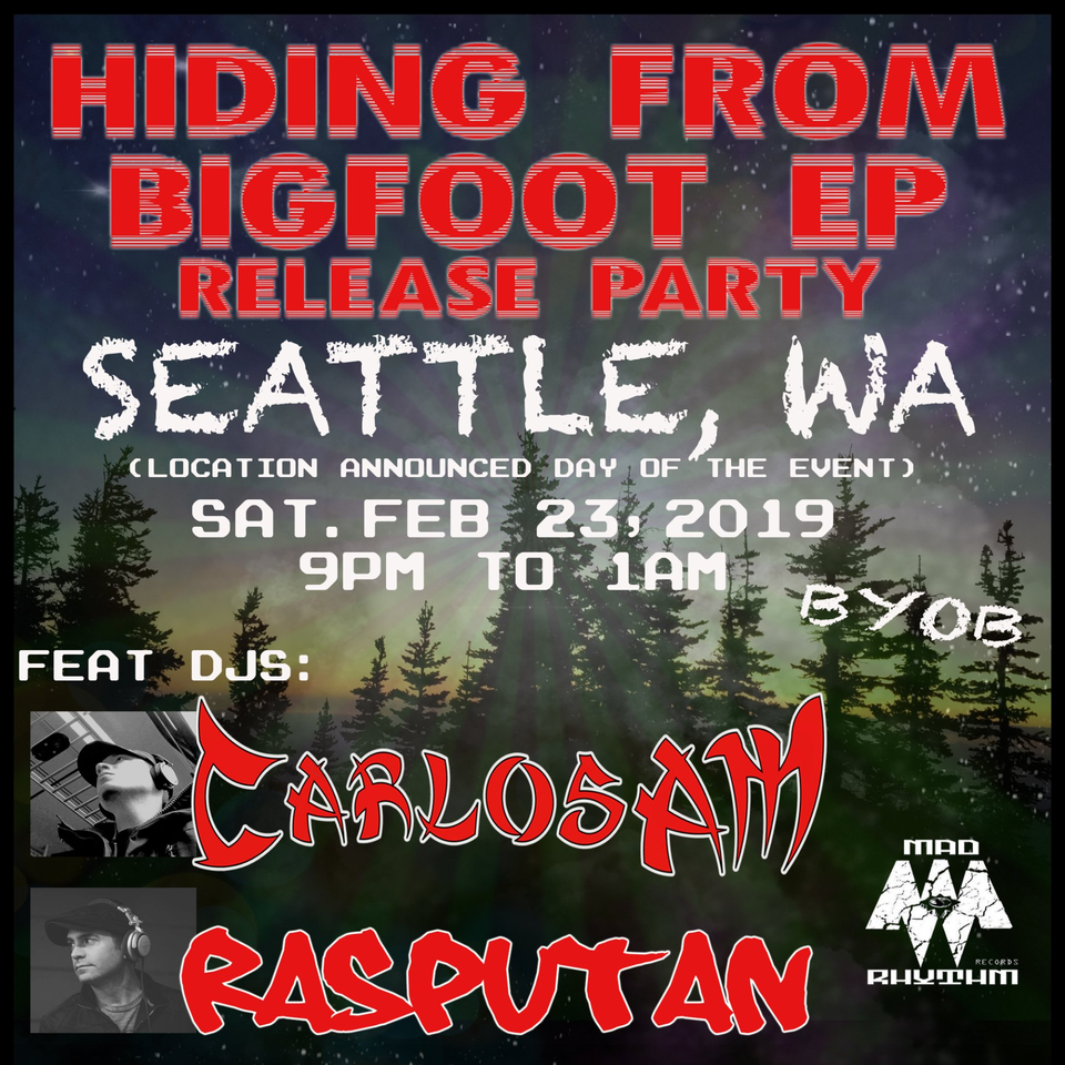 CarlosAM - Hiding From Bigfoot EP RElease