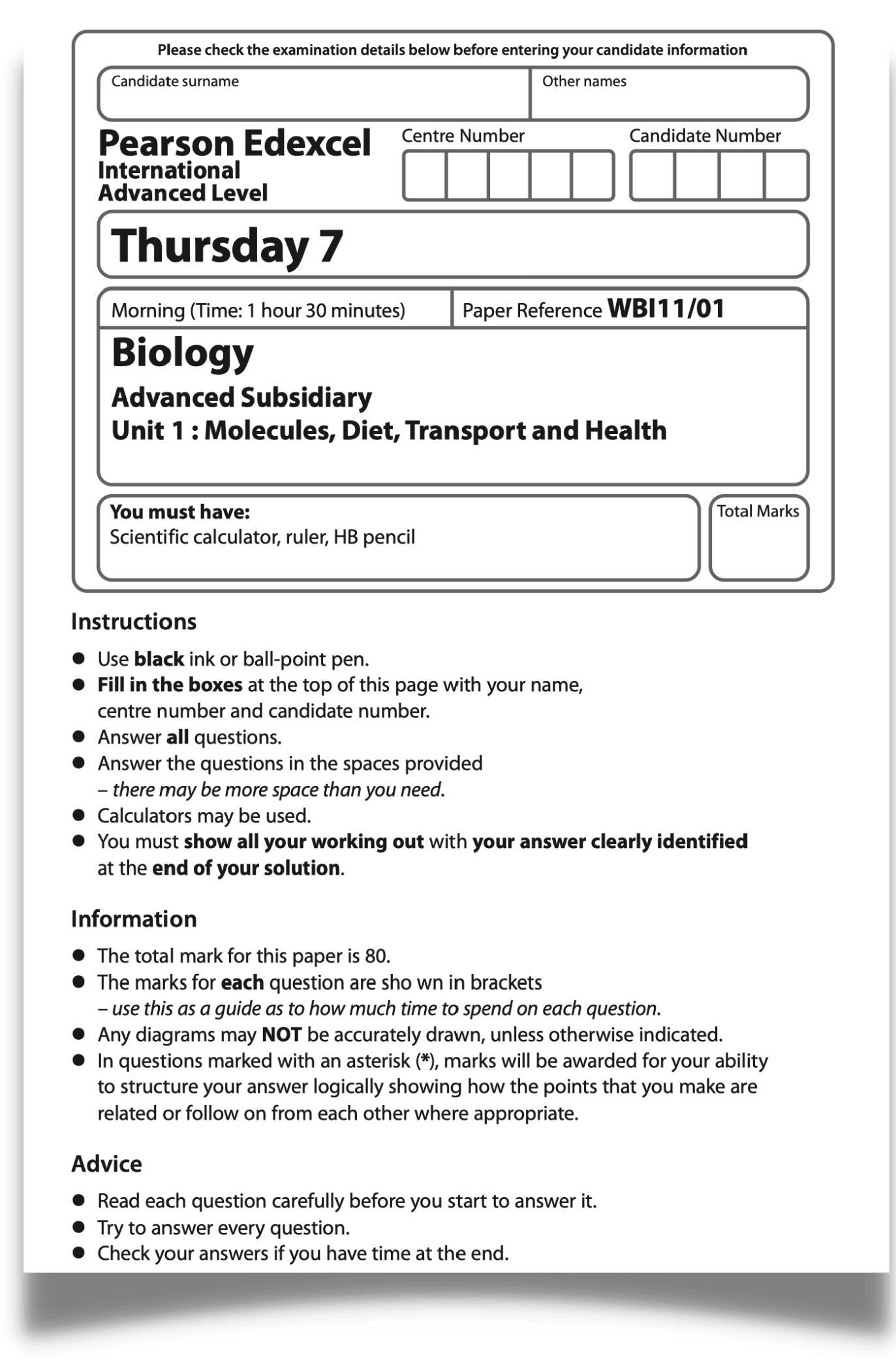 ial edexcel chemistry unit 4 past papers