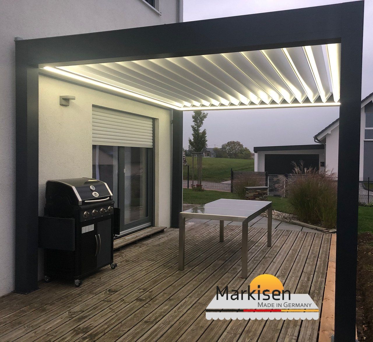 Aluminium Lamellendach, Lamellenpavillon direkt online bestellen
