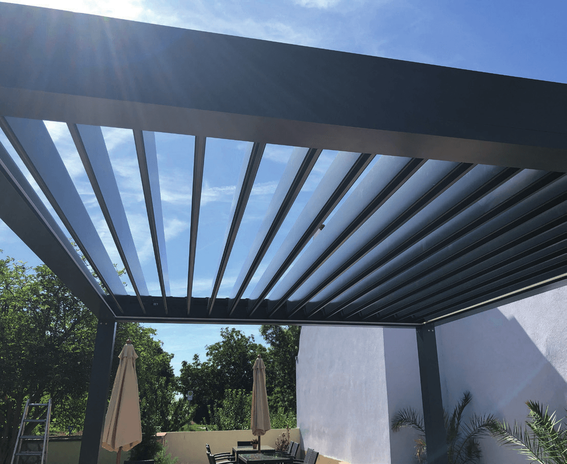 Aluminium Lamellendach, Lamellenpavillon direkt online bestellen