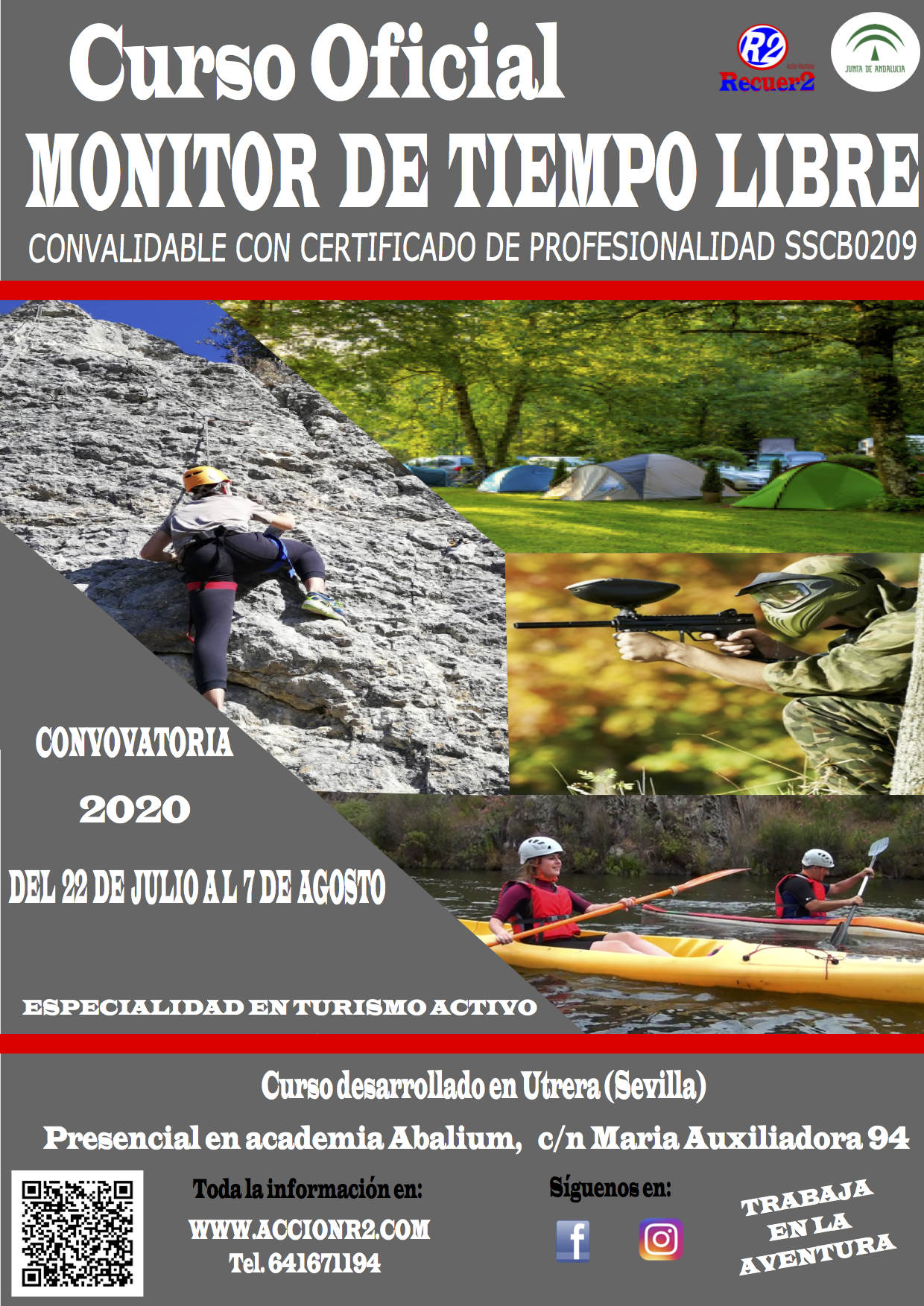 Convocatorias del Curso Oficial de Monitor/a de Tiempo Libre
