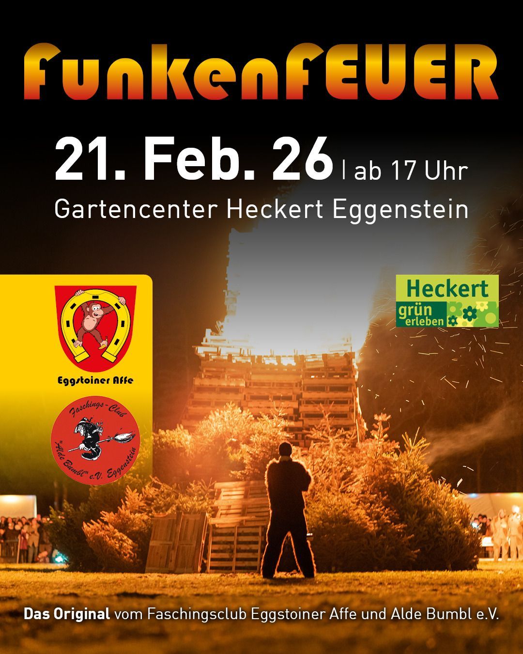 Veranstaltungsplakat FunkenFeuer 2026