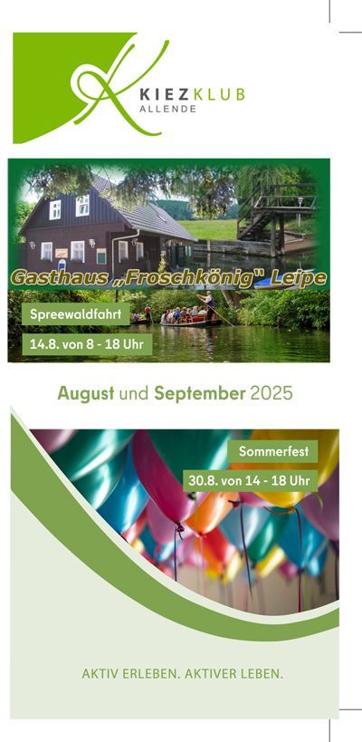 Programmflyer August/September  2025