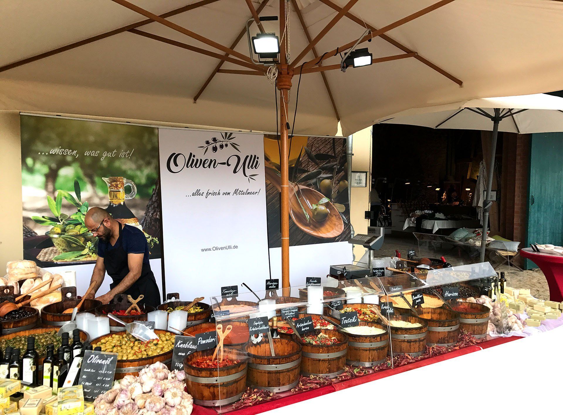 Oliven-Ulli Osnabrück,Granatapfelcreme,Schafskäse,Antipasti