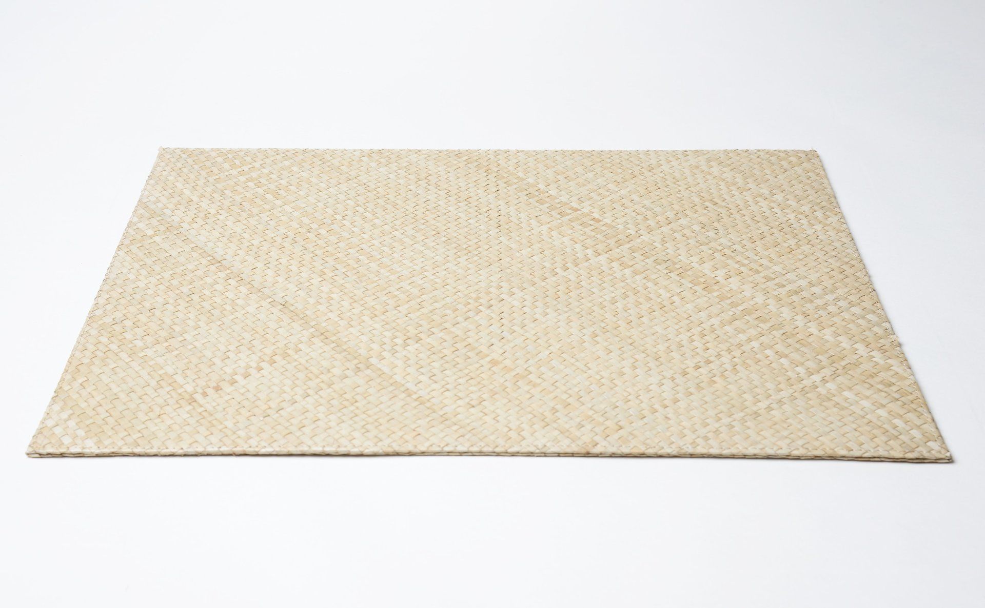 Tischunterlage;Telleruntersetzer rechteckig;Tischunterlage aus Pandanus Grass;Natur;Farbe creme;Natur Produkt;Handarbeit