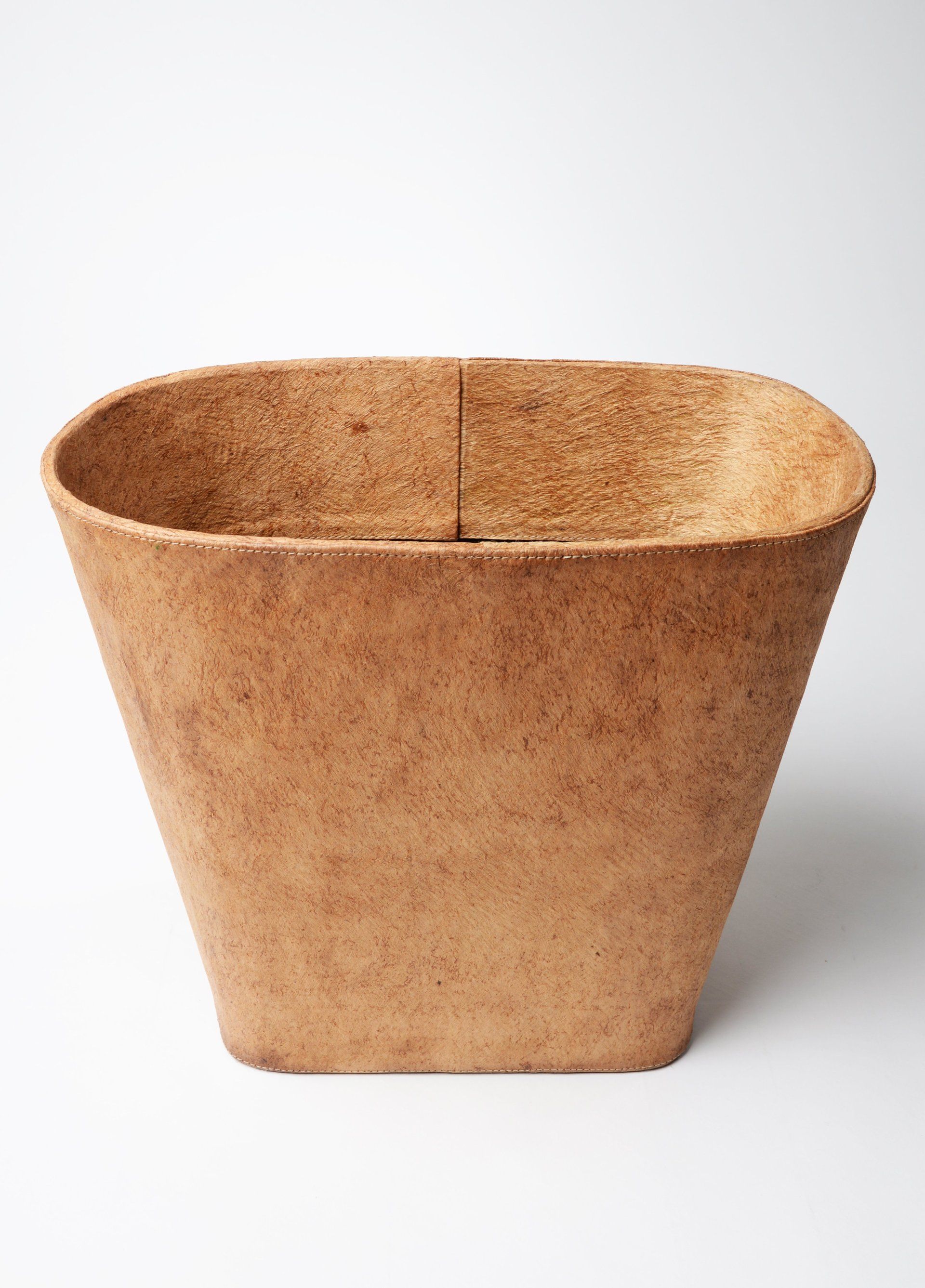 Papierkorb;Papierkorb oval;Natur;Holzhaut;Handarbeit