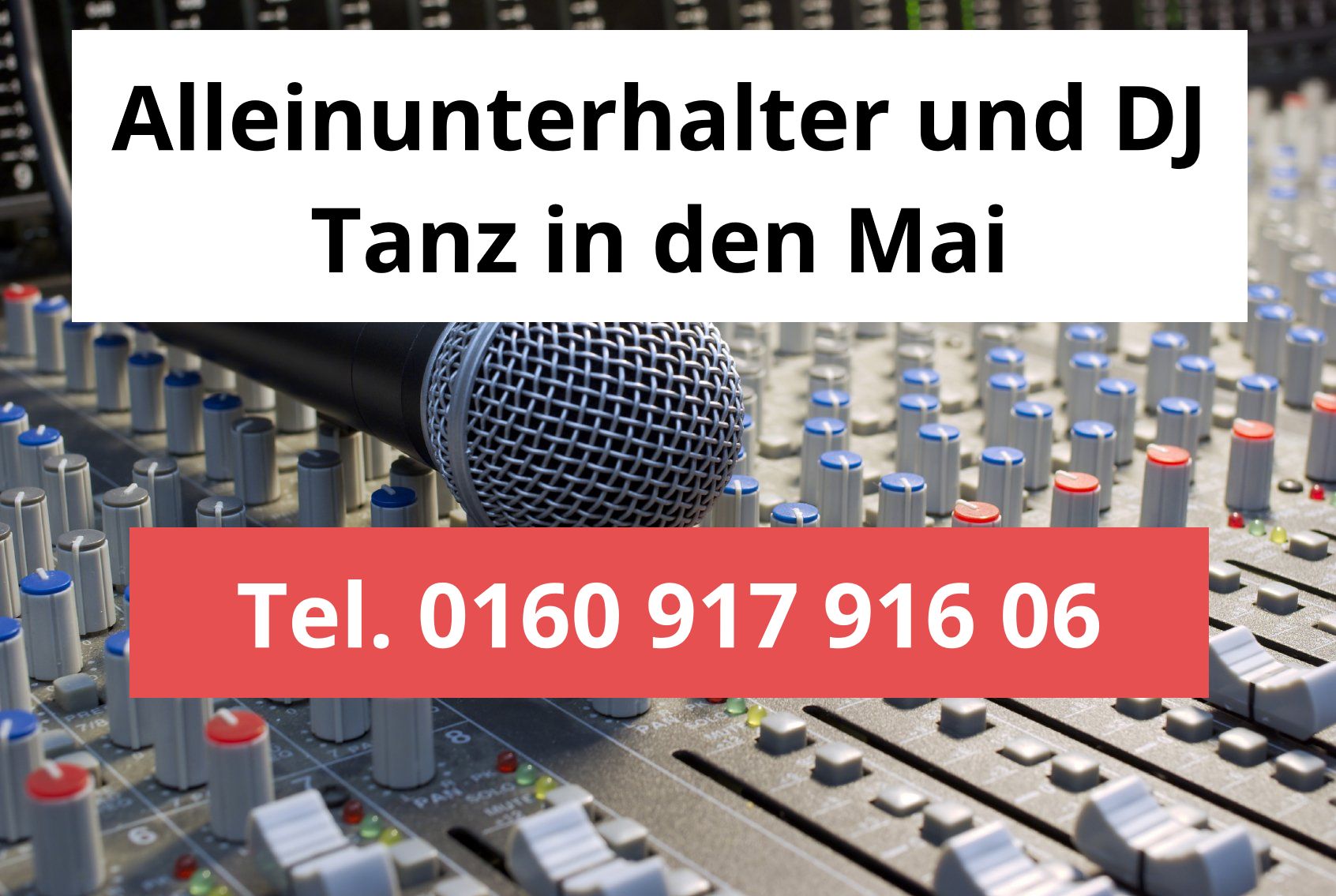 Tanz in den Mai - Alleinunterhalter und DJ Frei - Ganz NRW 1 Festpreis