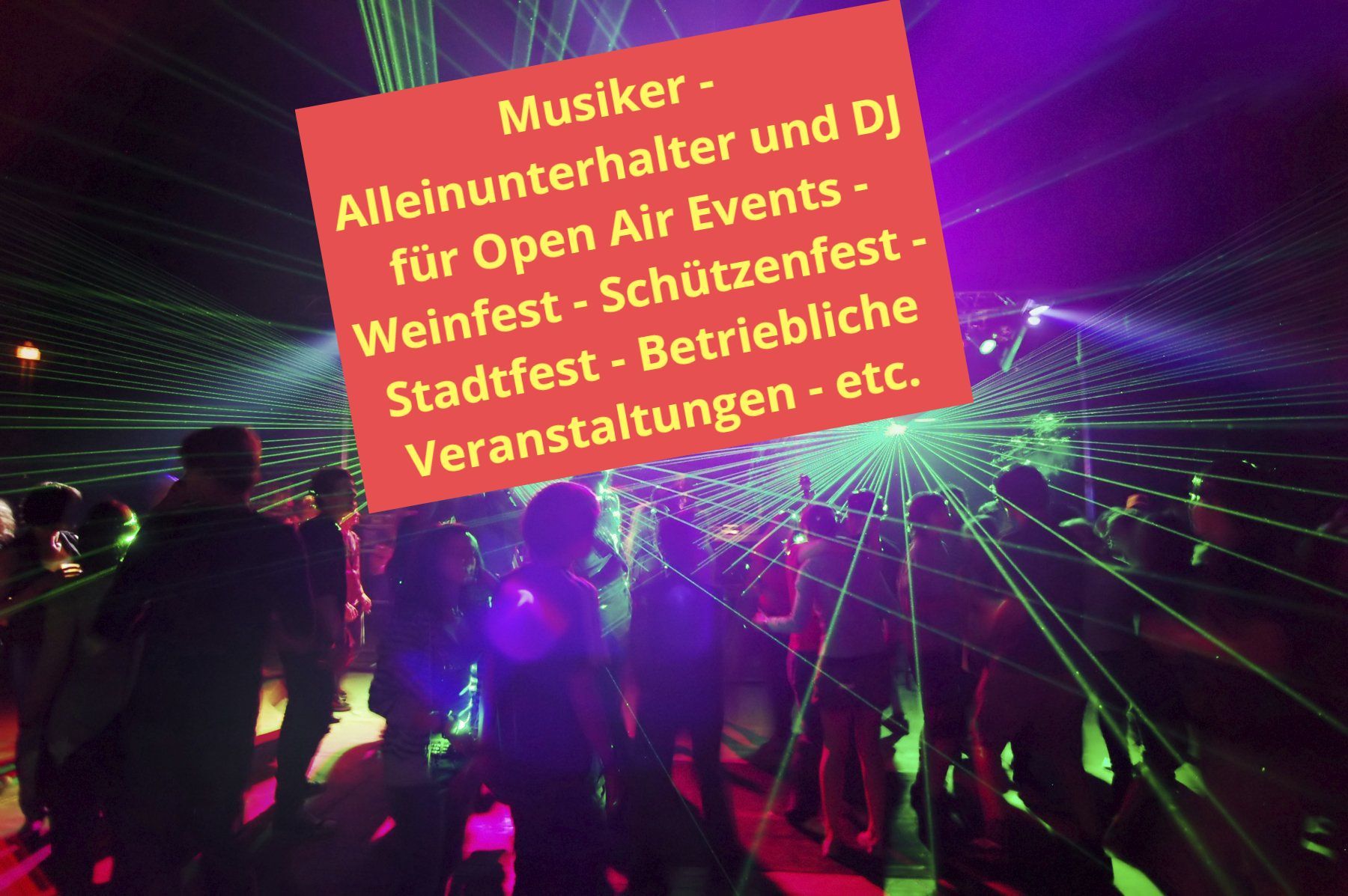 Open Air Event - Musiker für Schützenfest Weinfest Stadtfest