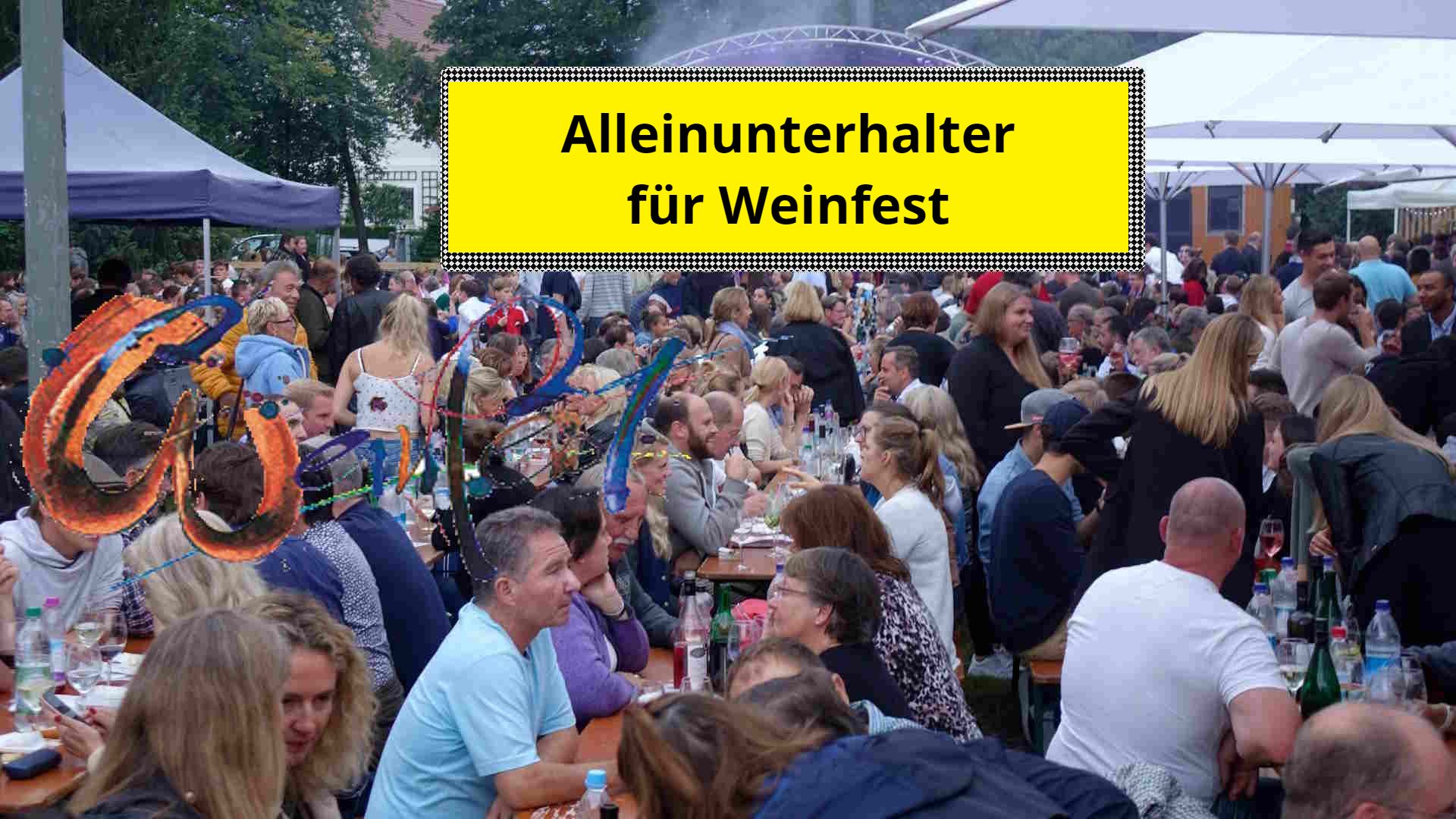 Alleinunterhalter für Weinfest - Live Musik und DJ Musik - Super Anlage !