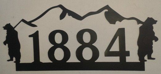 Small Bear Address Sign