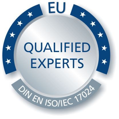 Personenzertifizierter Experte nach DIN EN ISO/IEC 17024 (SVG Euro-Zert)