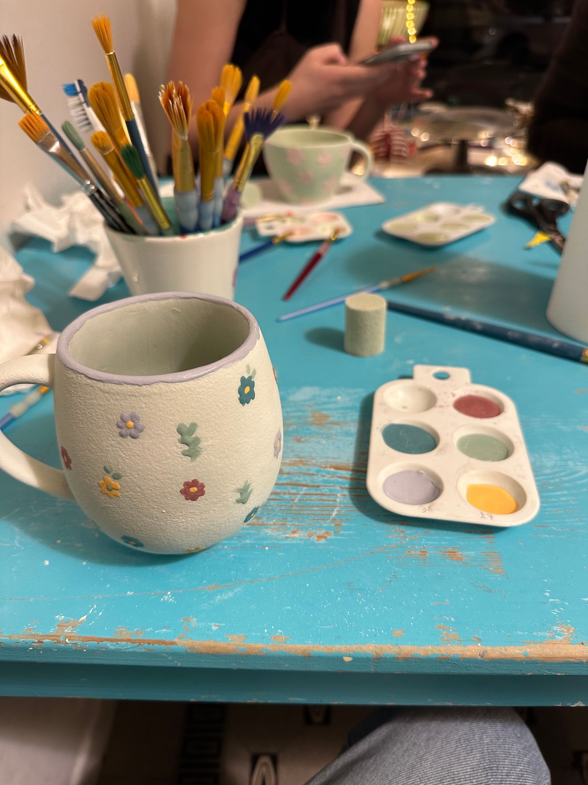 Keramik bemalen in Brüssel