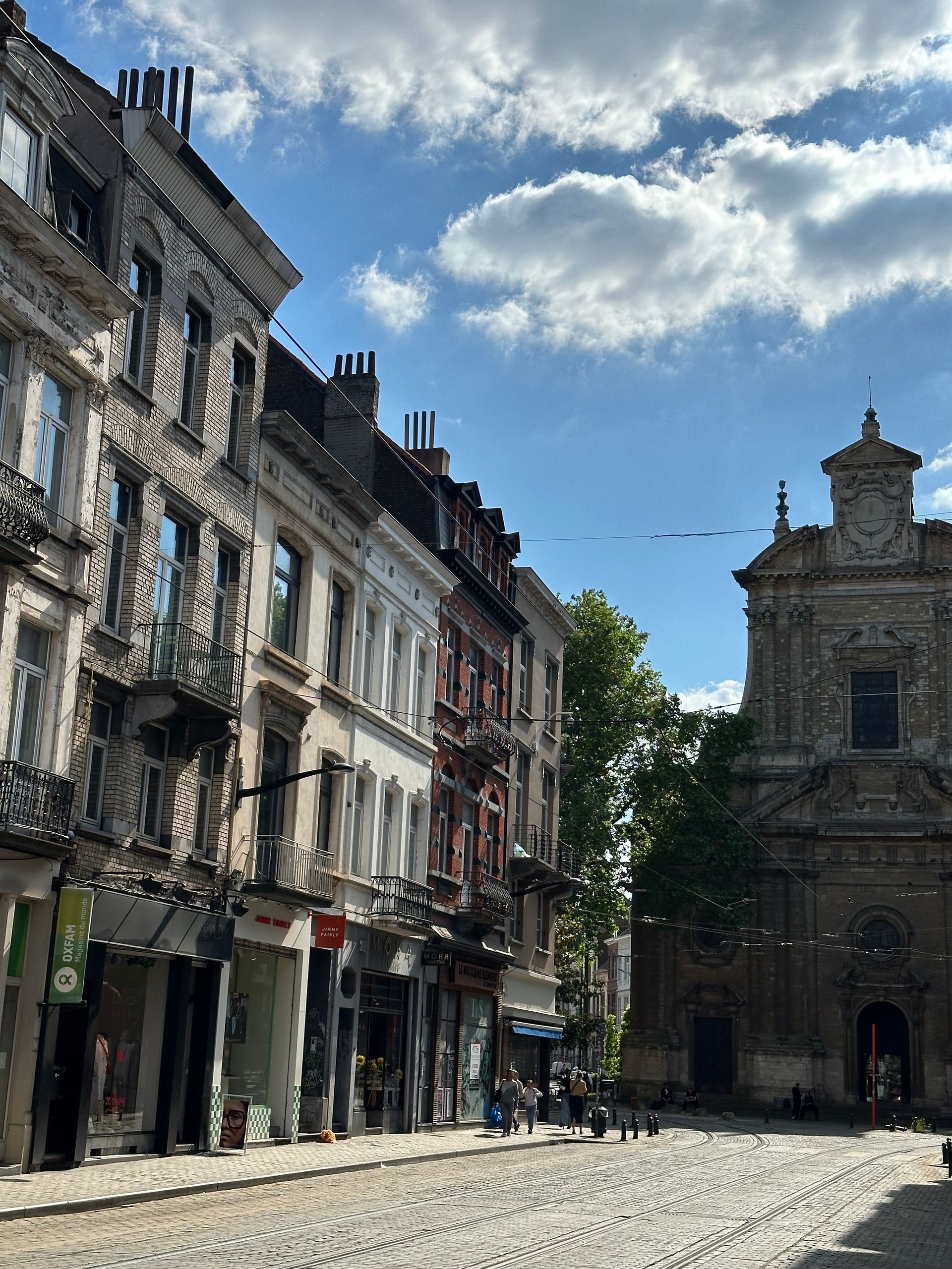 Häuserfassade Bailli-Viertel in Ixelles