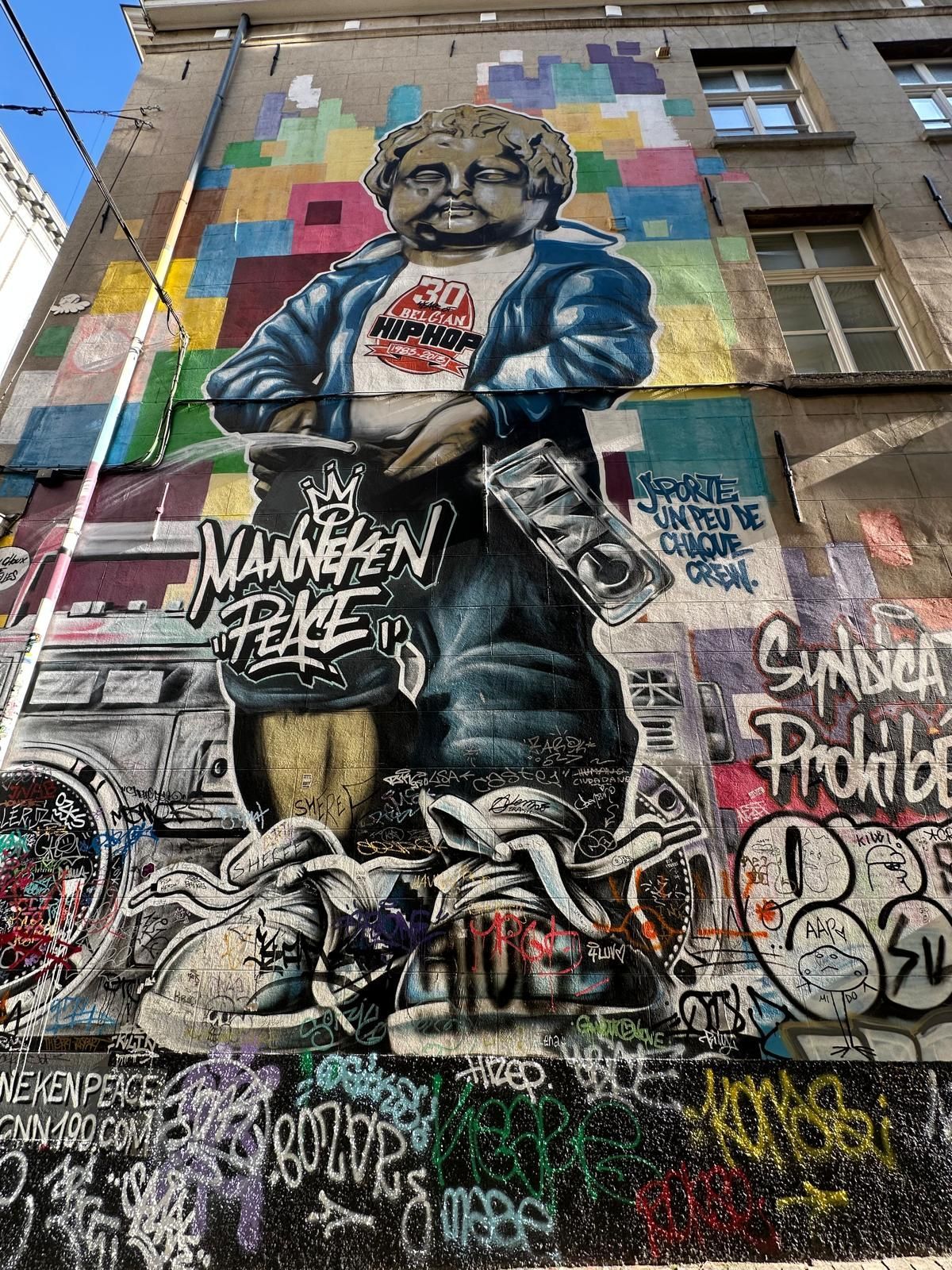 Graffiti beim GardeRobe Manneken Pis Museum