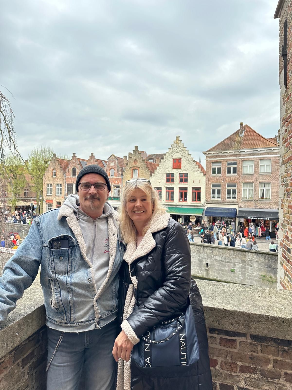 Mama und Papa in Brügge