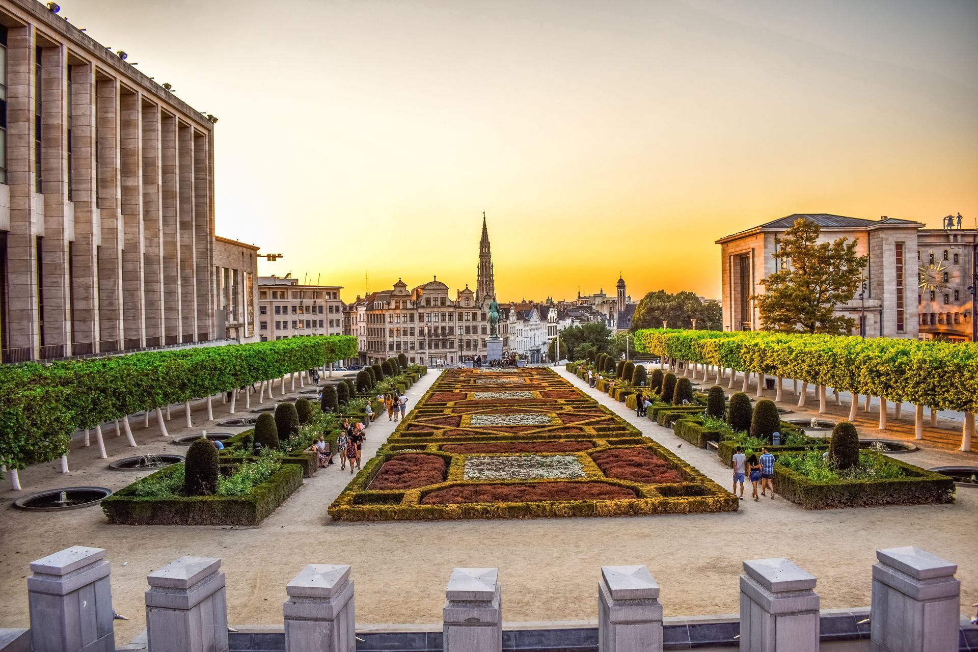 Aussicht Mont des Arts Brüssel