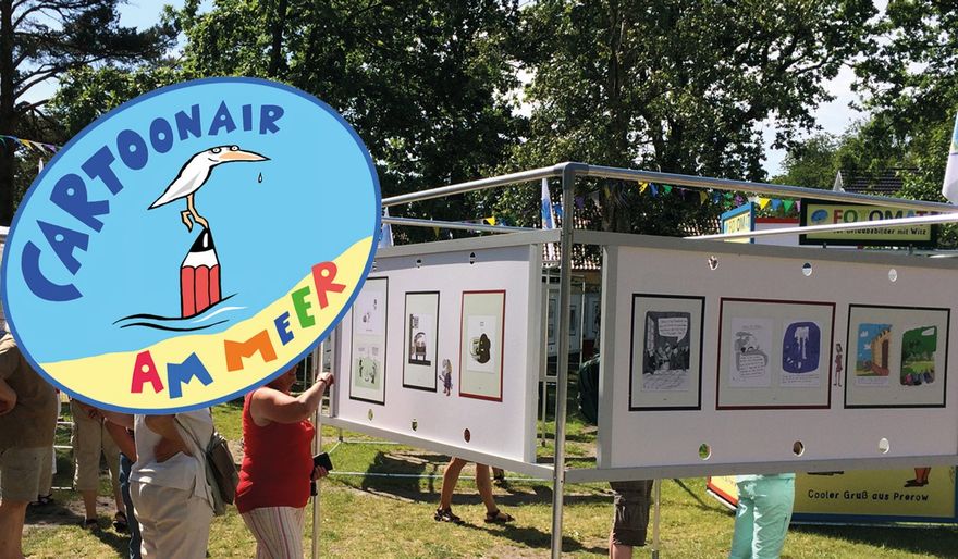 Cartoonair am Meer einzigariges Karikaturen-Freiluftfestival