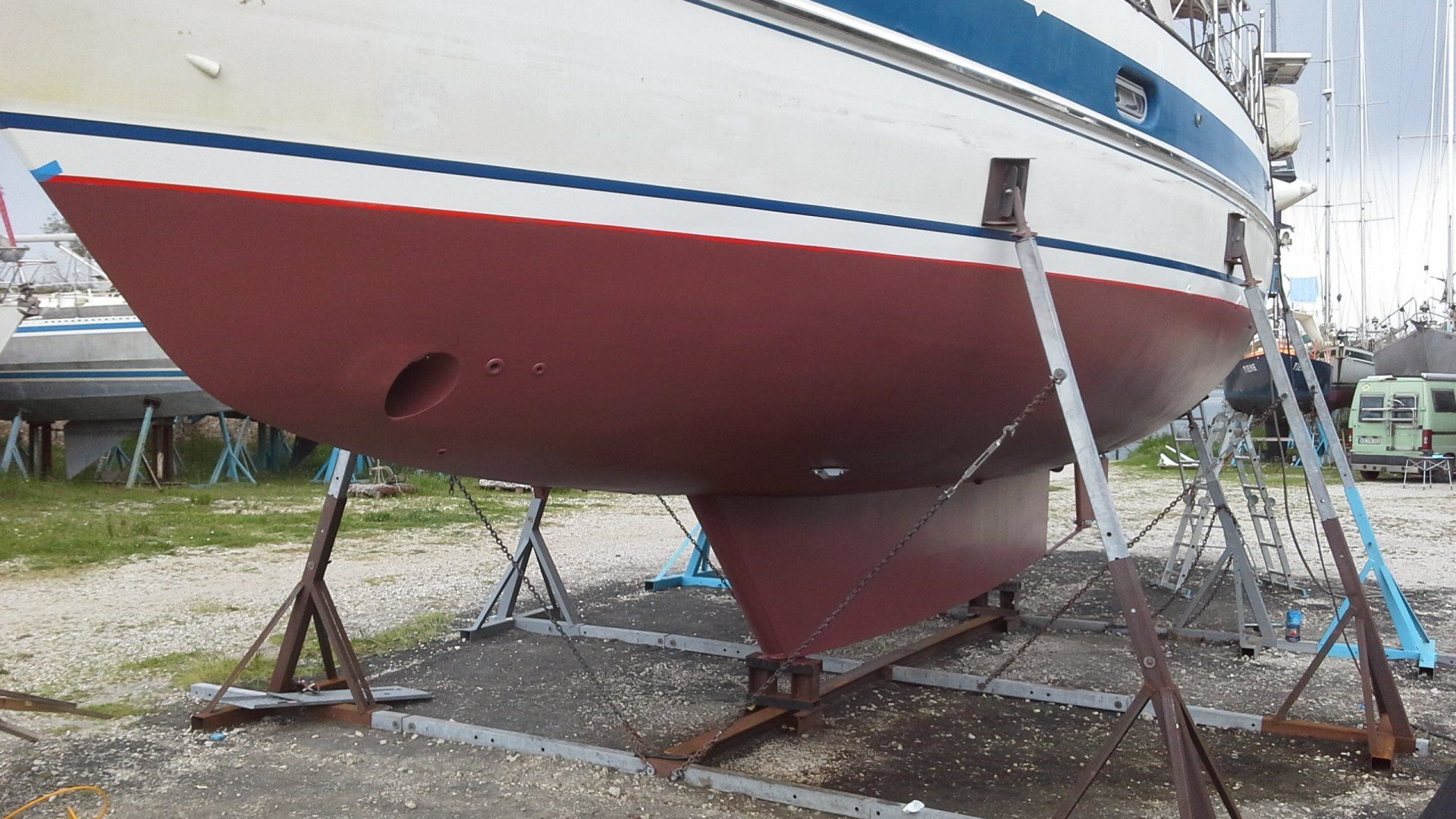 freies Unterwasserschiff zum arbeiten