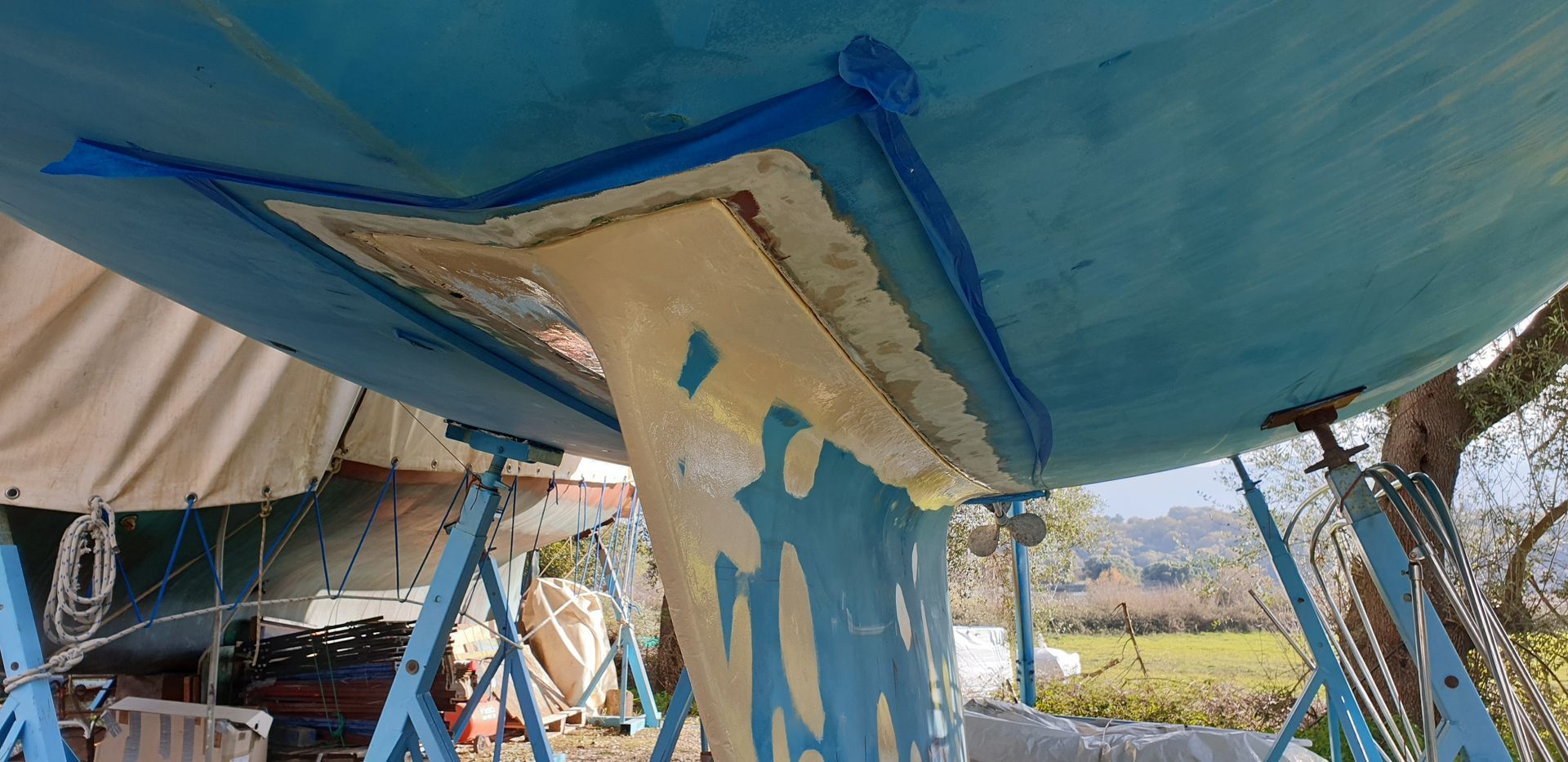 Kielspalt ausbessern