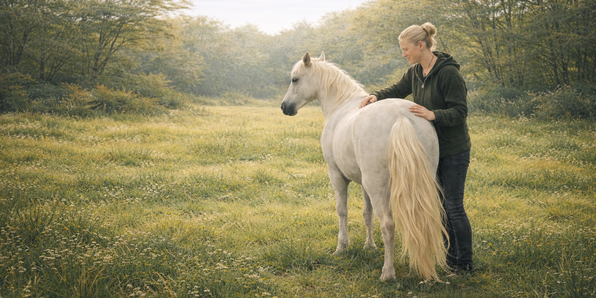 Rücken beim Pferd vor dem Reiten auf Verspannungen prüfen