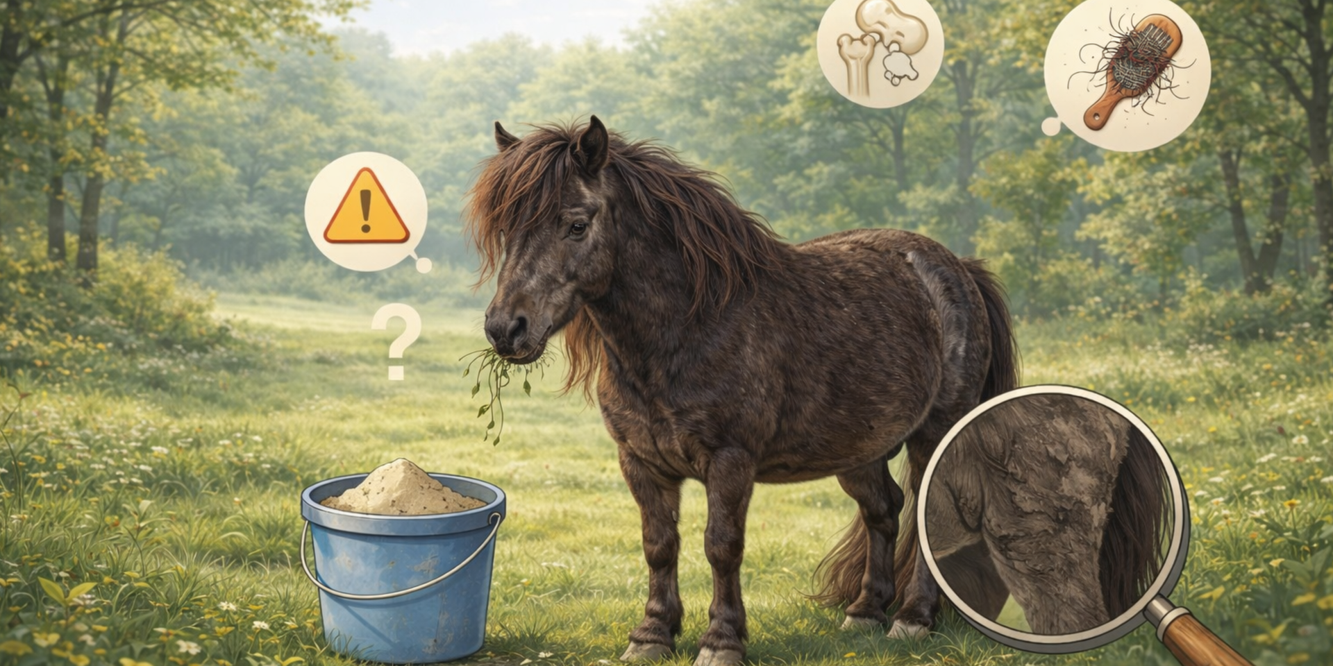 Anzeichen für Mineralstoffmangel beim Pferd erkennen