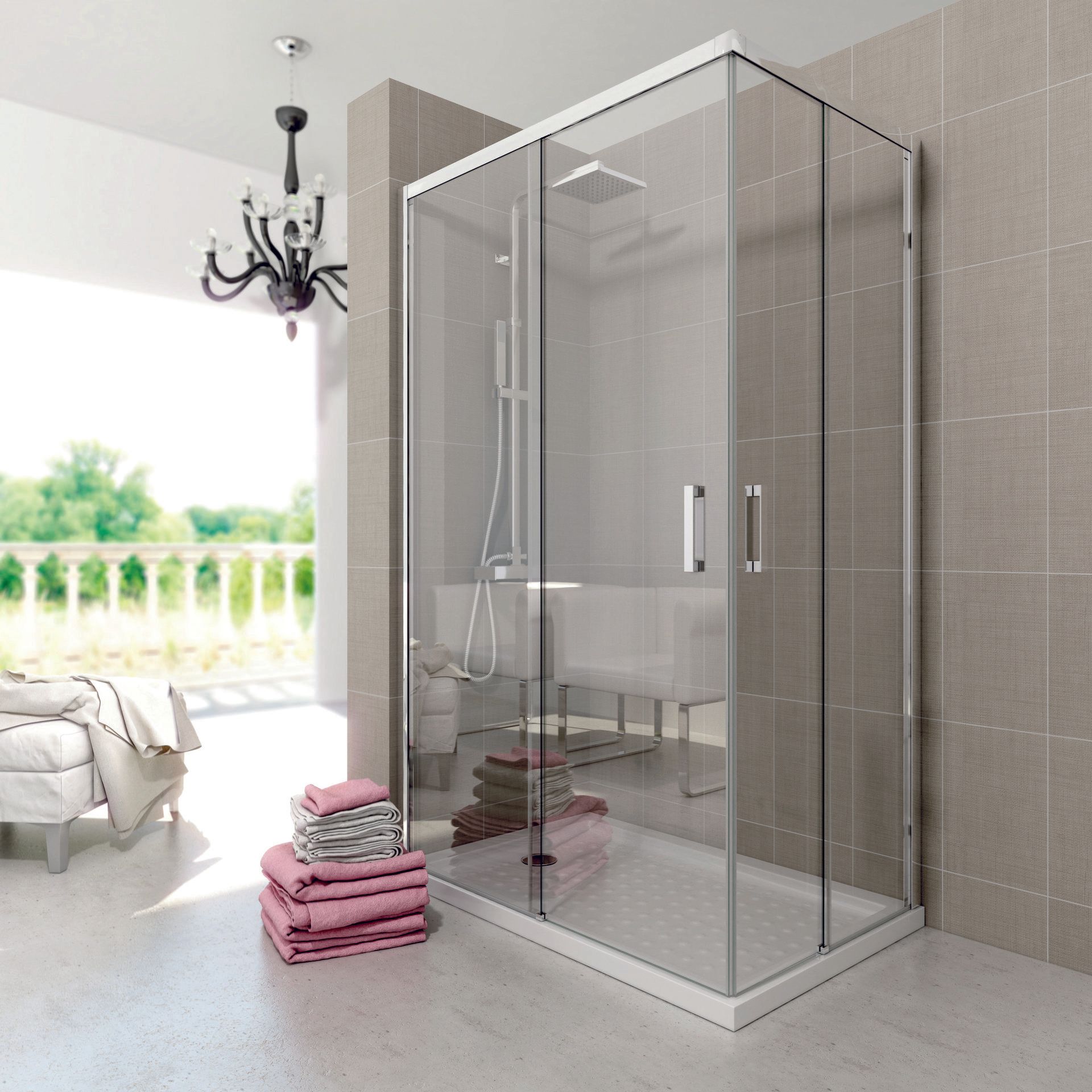 Mampara baño serie Future FT220 rectangular