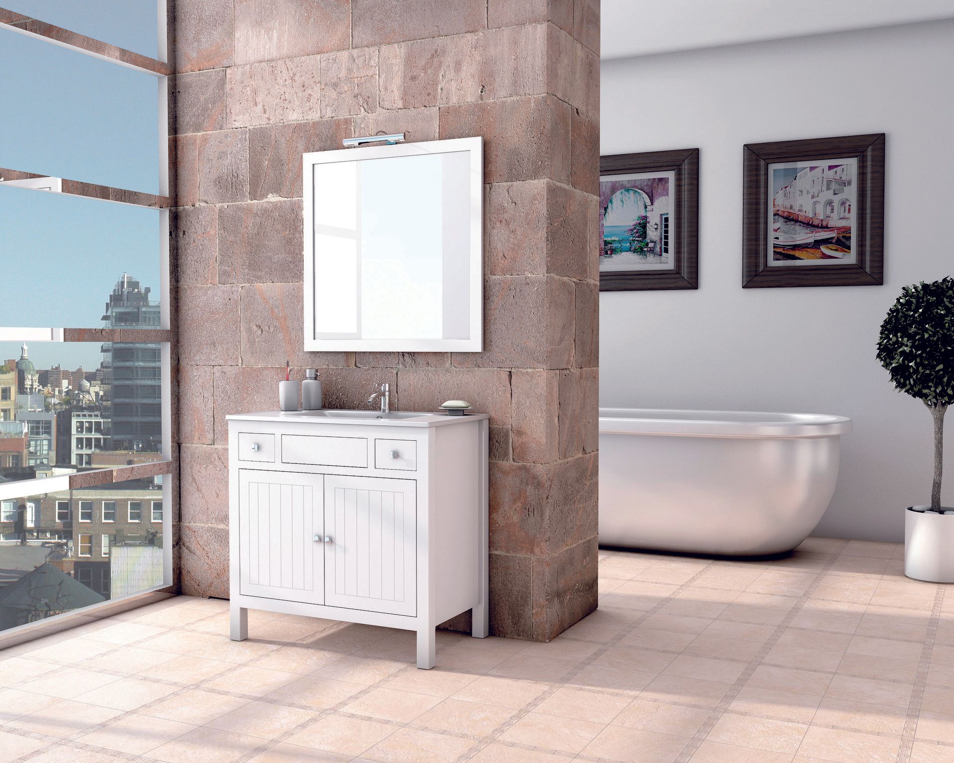 Mueble baño modelo Ibiza