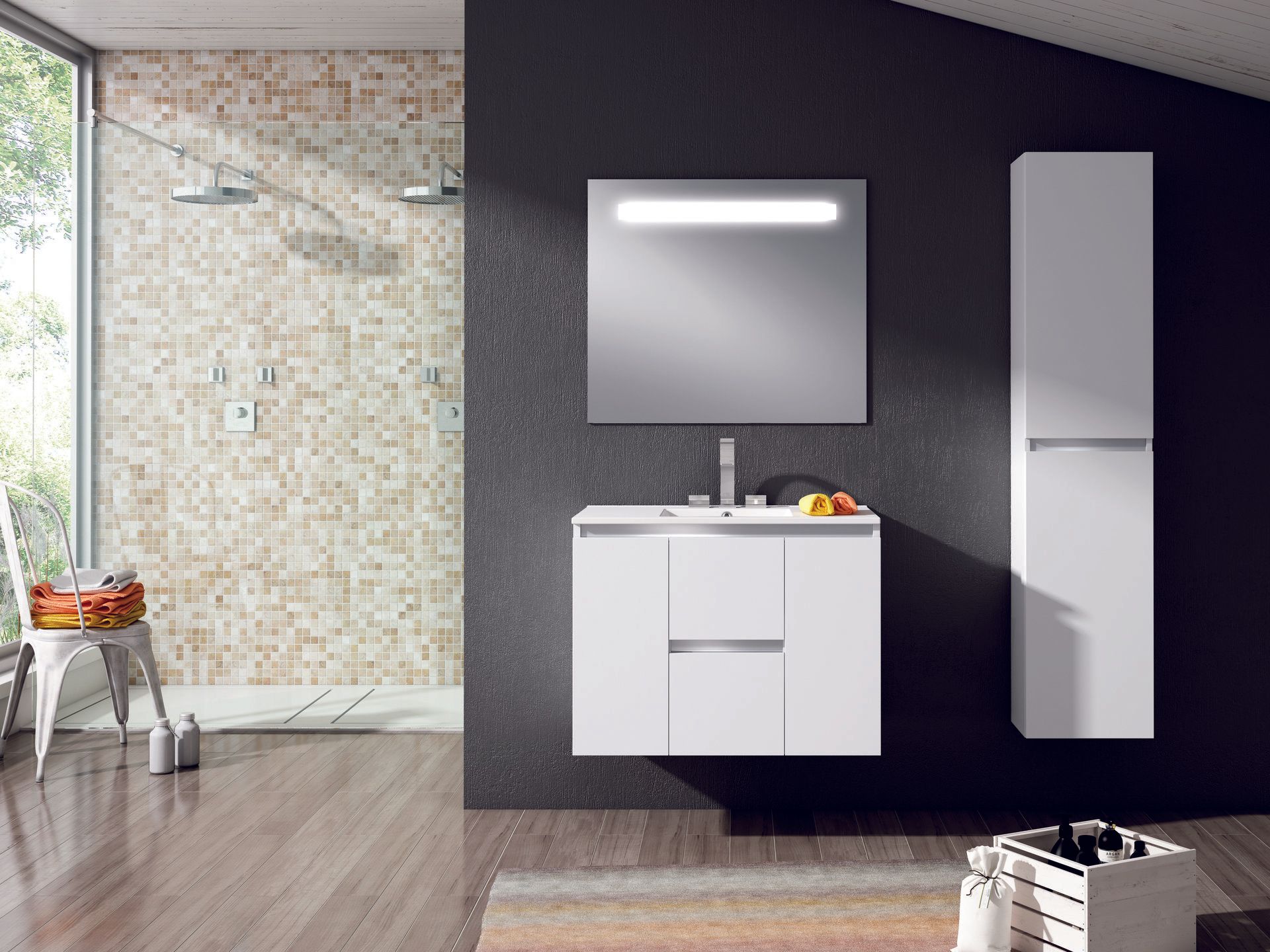 Mueble baño MODENA 80 Blanco