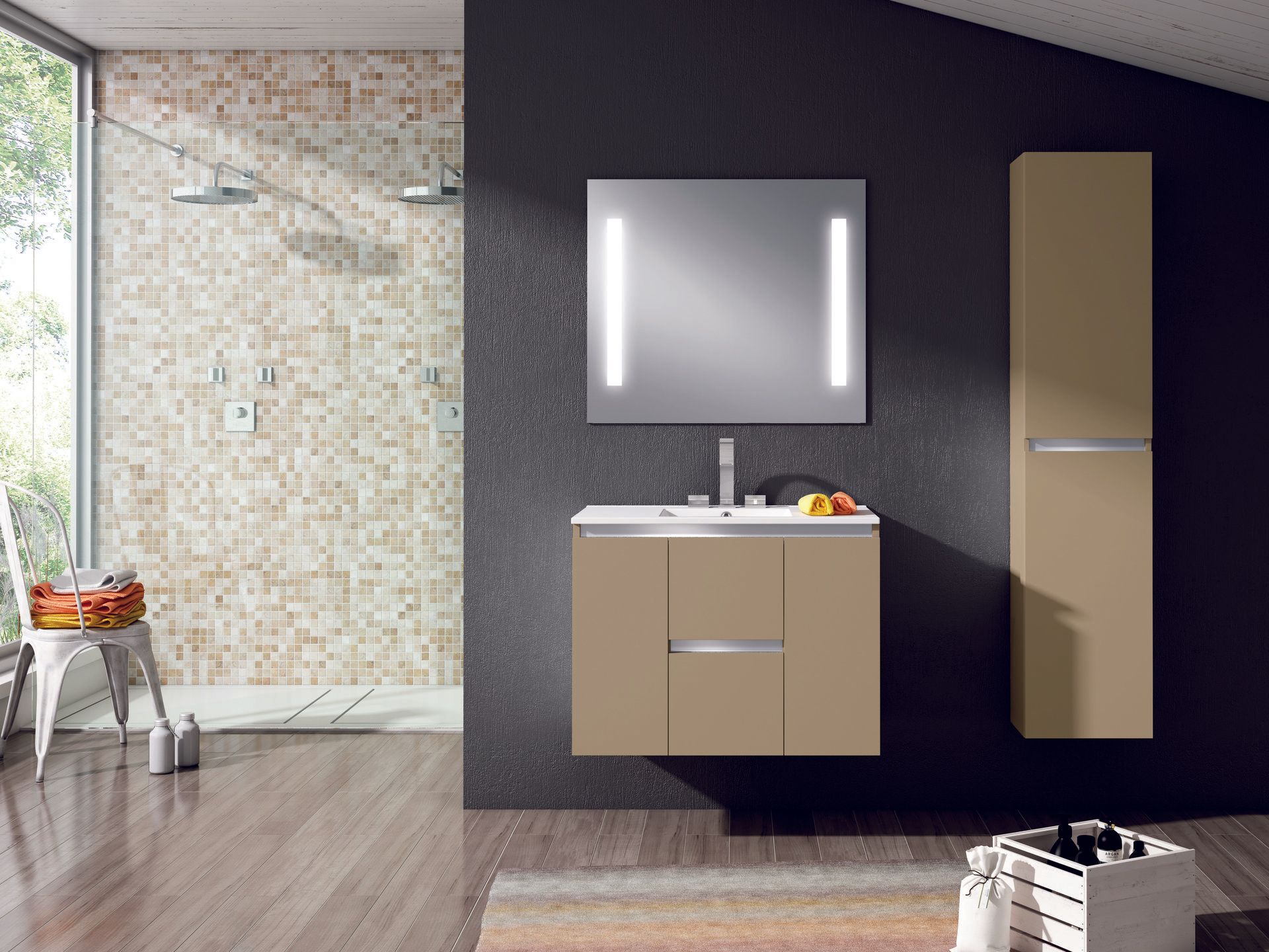 Mueble baño MODENA 80 Champagne