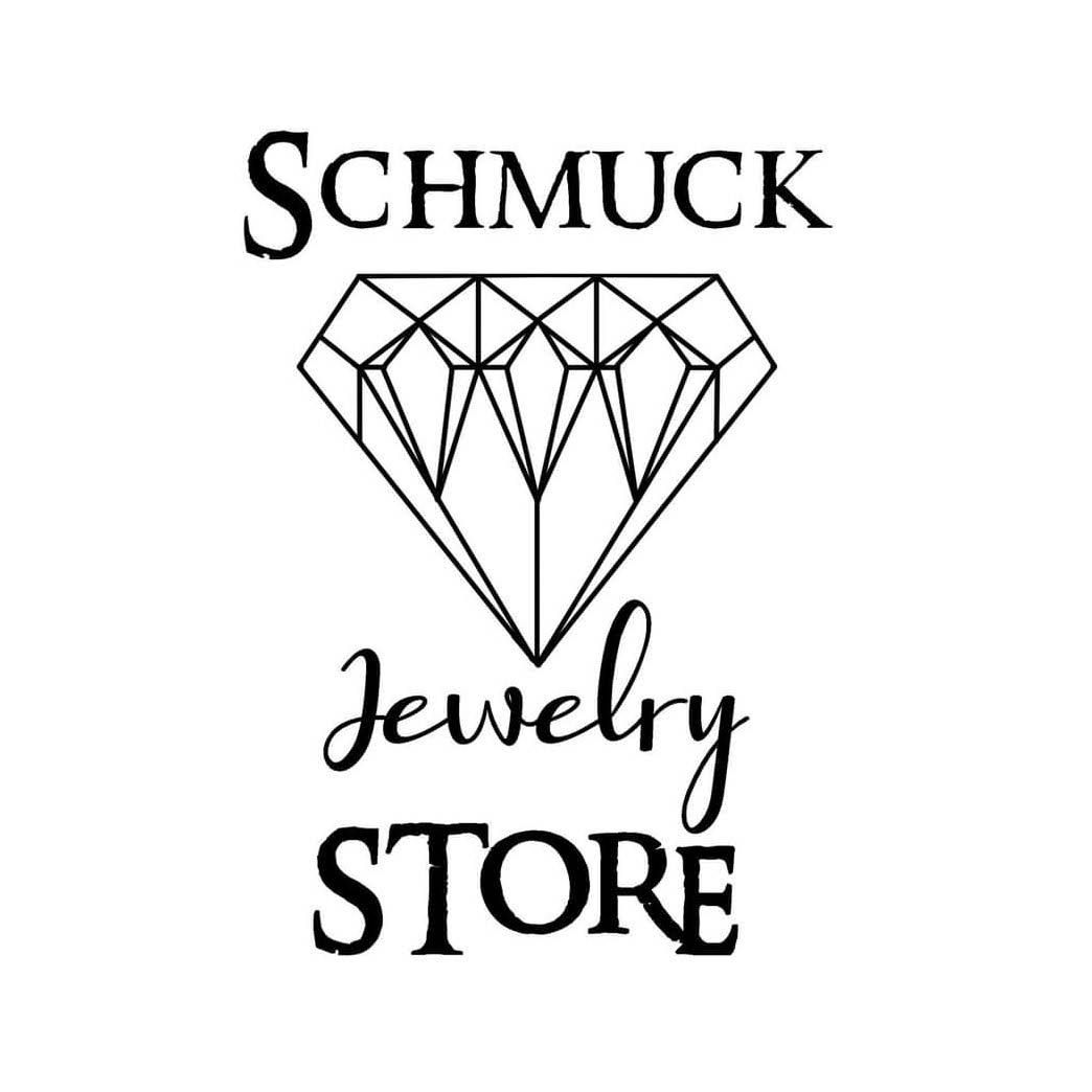 Logo des Schmuckgeschäfts mit Diamantgrafik.