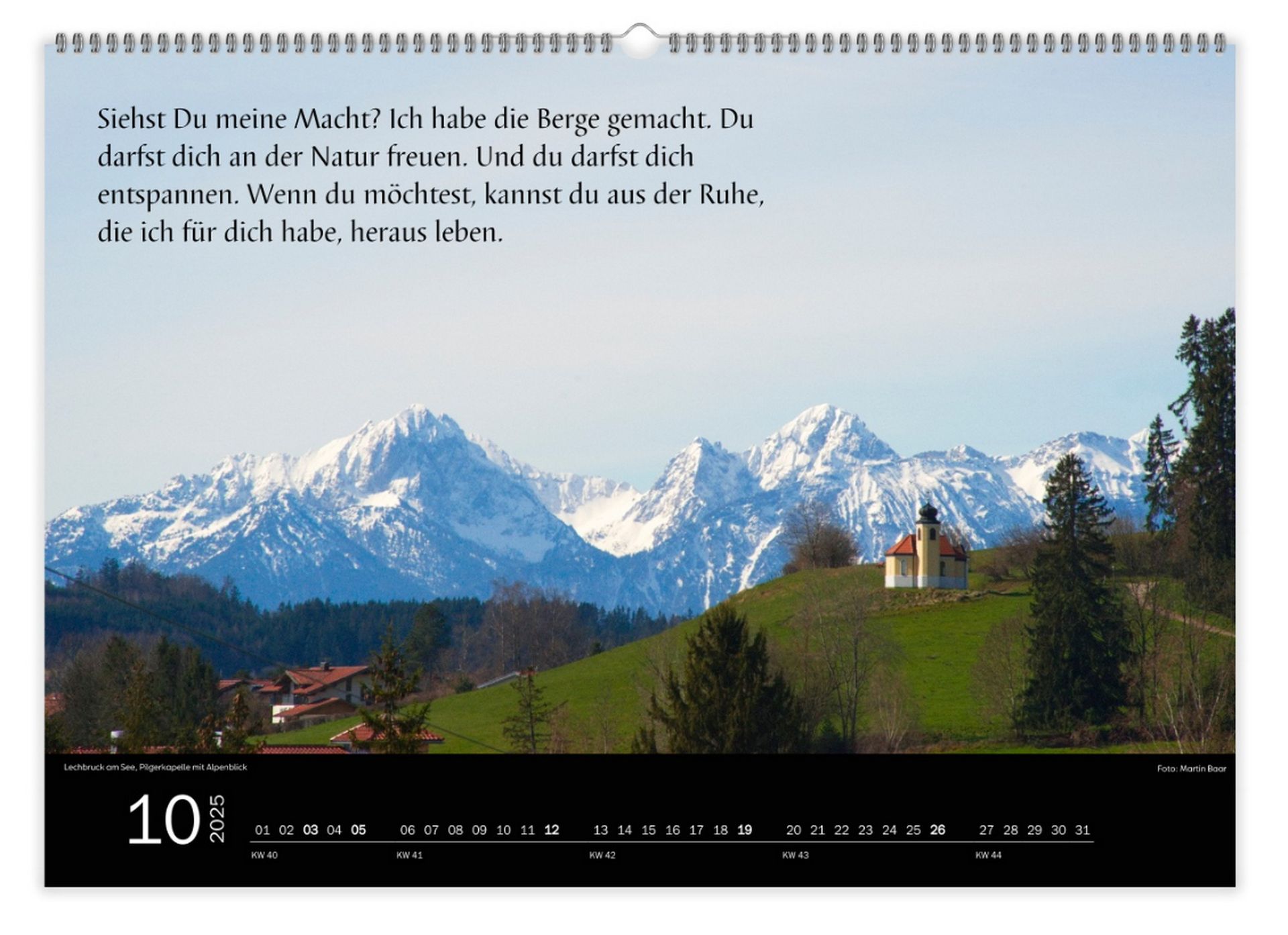 Beispiel für einen Prophetischen Kalender