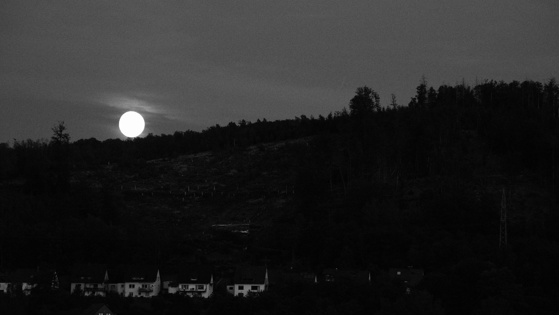 Mondaufgang, Licht und Dunkel, 