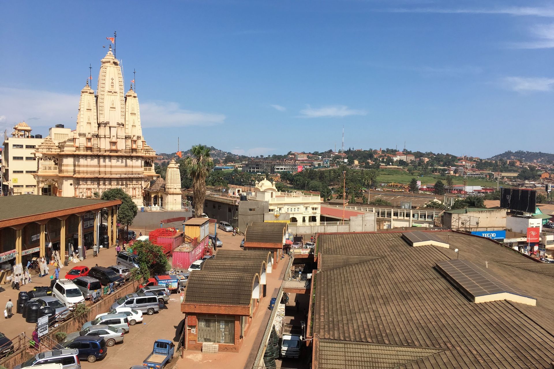 Großer Hindhu Tempel in Kampala City/Uganda
