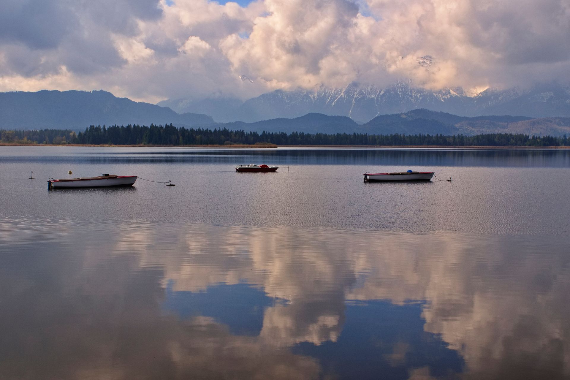 Staffelsee. Murnau. Spiegelung. Fotokunst.
