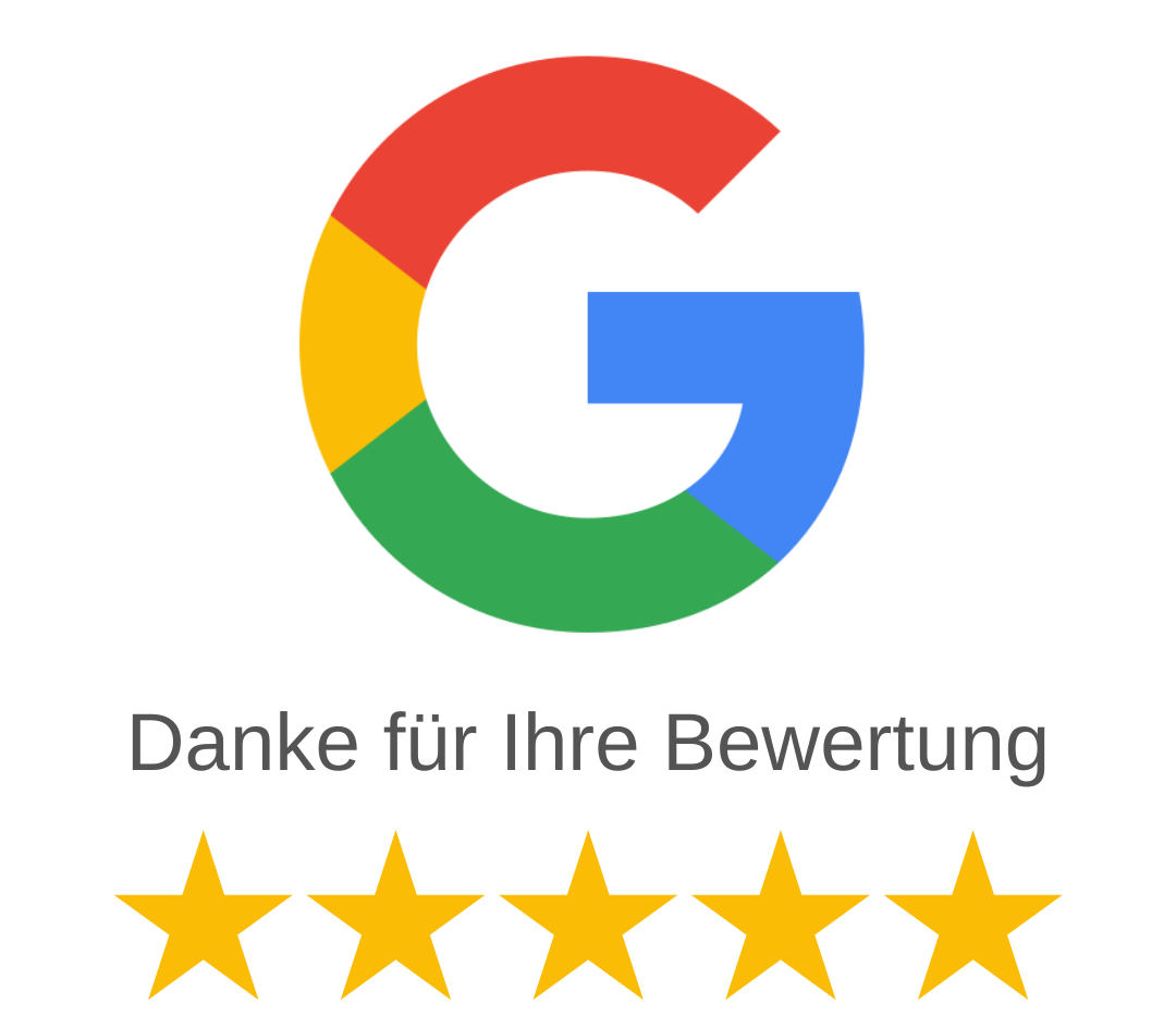 Kundenbewertungen bei Google: Klicken Sie hier, um ihre Bewertung abzugeben. Gerne fünf Sterne, und wenn Sie einmal nicht zufrieden sind, dann sagen Sie es mir.