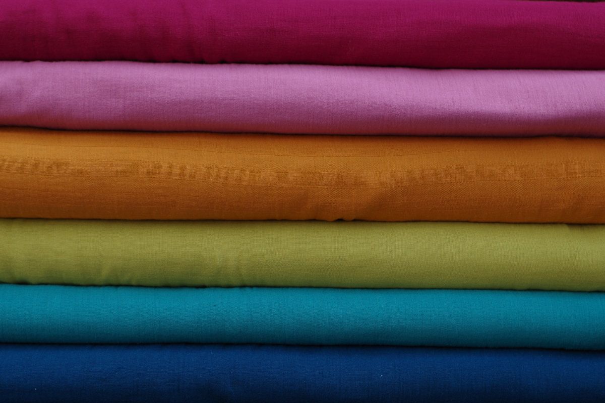 Bunte leichte Stoffe Musselin