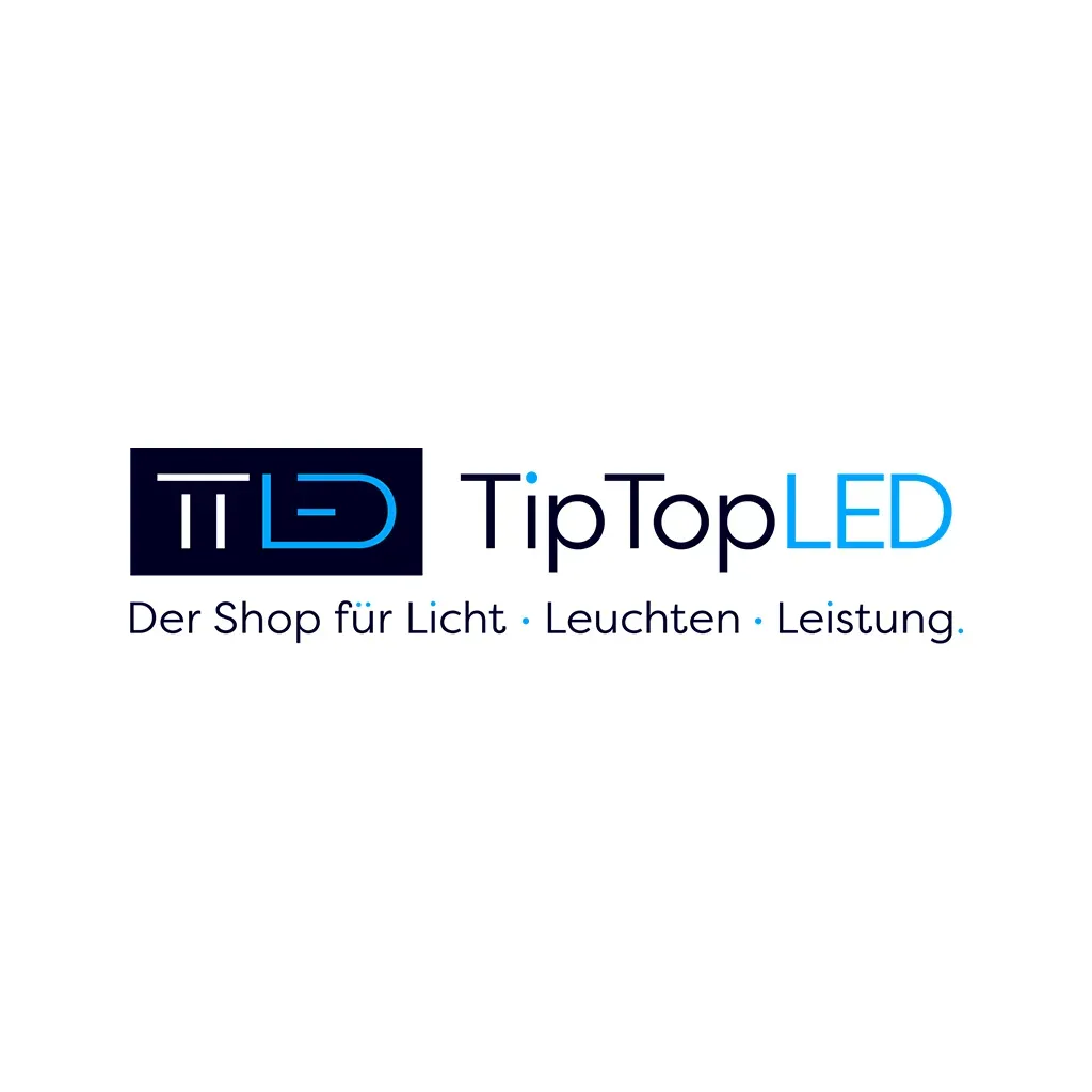 Logo TipTop LED – Der Shop für Licht · Leuchten · Leistung