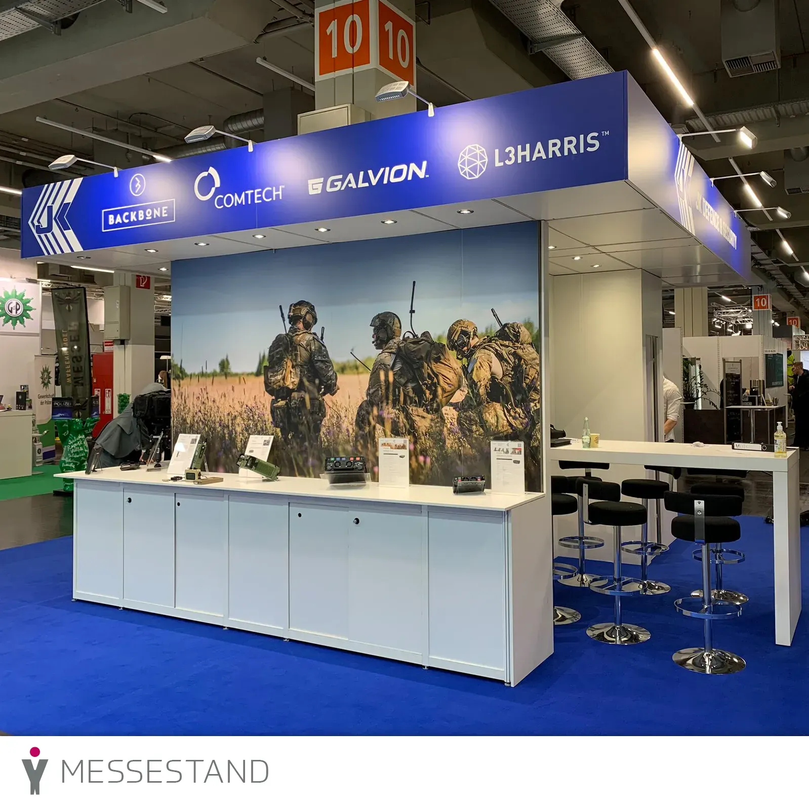 Messestand für die JK Defence & Security Products GmbH auf der EnforceTac in Nürnberg