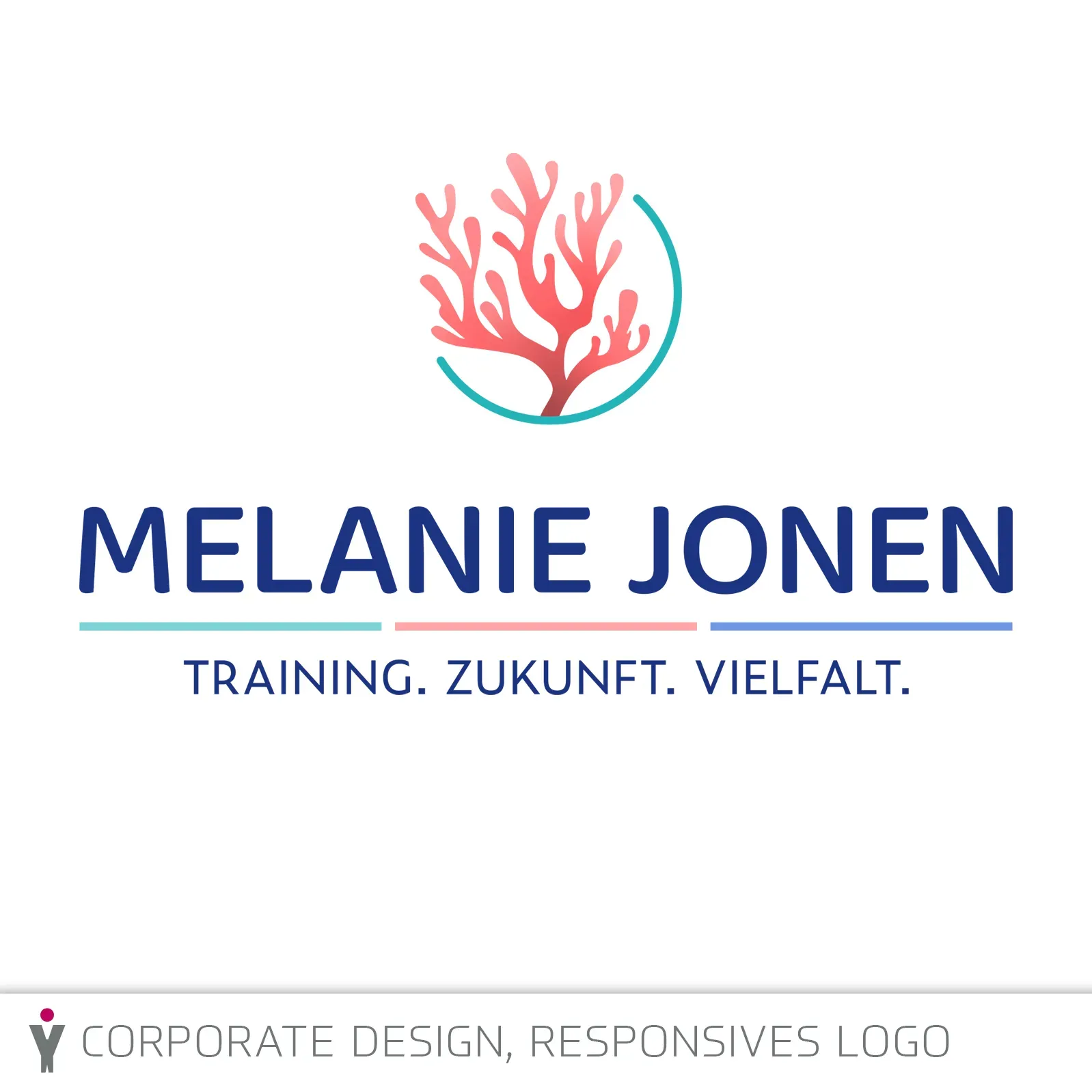 Logo für Melanie Jonen · Training. Zukunft. Vielfalt.