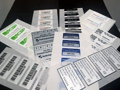 Asset Labels on a roll featuring barcodes