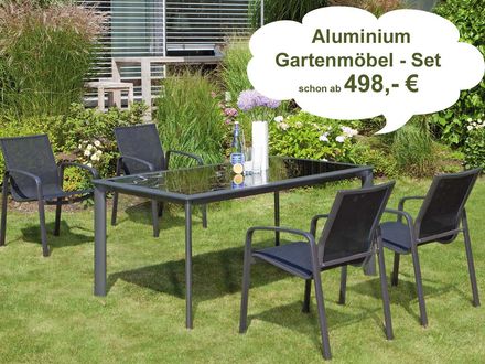 Gartenmöbel-Set günstig & gut aus Aluminium – individuell selbst