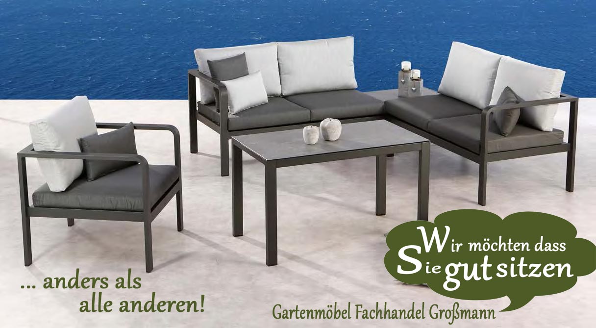 Lounge Gartenmöbel -ein Modulsystem das tolle Möglichkeiten bietet