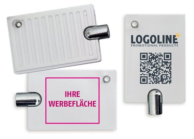 Heizungs-Entlüftungsschlüssel in Form eines Heizkörpers