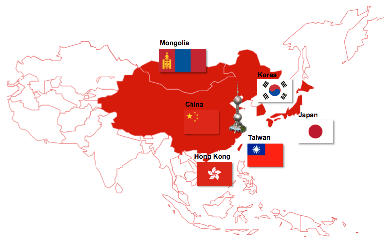 Regional asia japan wikwik. Northeast Asia. Карта Китая. Китай Корея Япония. Северо Восточная Азия.